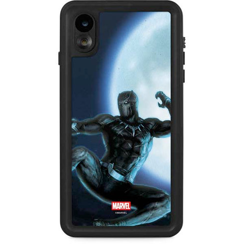 Marvel Black Panther Jumping Through Air iPhone Cases