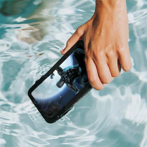 Marvel Black Panther Jumping Through Air iPhone XR Waterproof Case