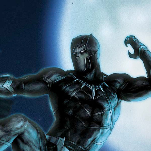 Marvel Black Panther Jumping Through Air iPhone XS Max Skin