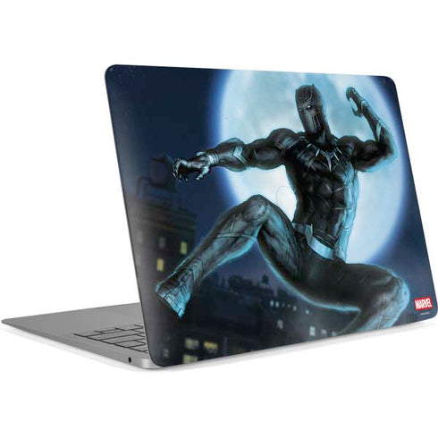 Marvel Black Panther Jumping Through Air Apple MacBook Air Skin