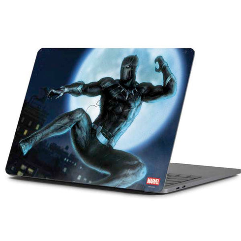 Marvel Black Panther Jumping Through Air Apple MacBook Pro 13-inch Skin