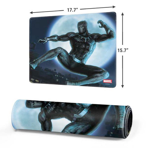 Marvel Black Panther Jumping Through Air Gaming Mouse Pad