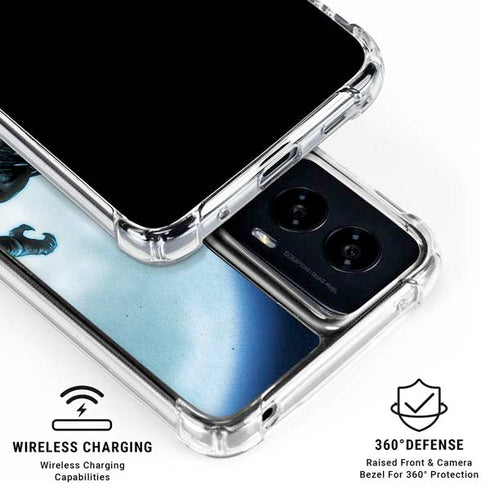 Marvel Black Panther Jumping Through Air Moto G Power 5G (2024) Clear Case