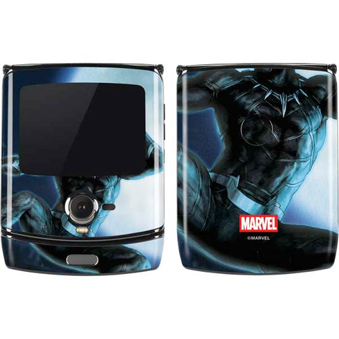 Marvel Black Panther Jumping Through Air Motorola RAZR Skin
