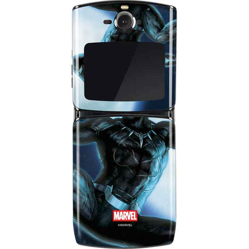 Marvel Black Panther Jumping Through Air Motorola RAZR Skin