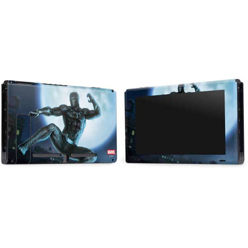 Marvel Black Panther Jumping Through Air Nintendo Switch Bundle Skin