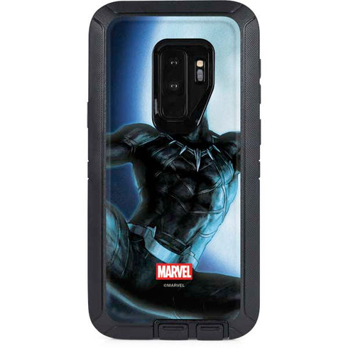 Marvel Black Panther Jumping Through Air Otterbox Defender Galaxy Skin