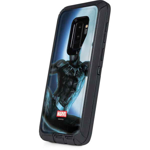 Marvel Black Panther Jumping Through Air Otterbox Defender Galaxy Skin
