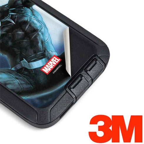 Marvel Black Panther Jumping Through Air Otterbox Defender Galaxy Skin