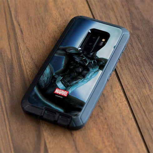 Marvel Black Panther Jumping Through Air Otterbox Defender Galaxy Skin