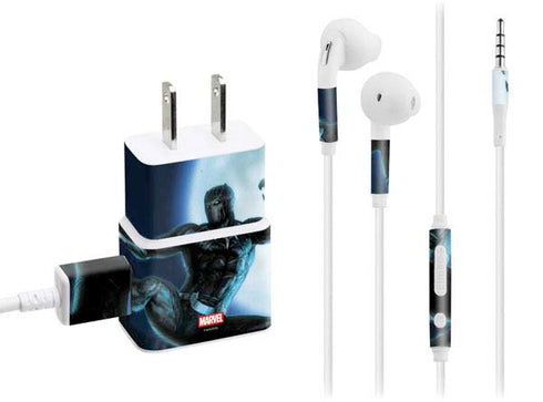 Marvel Black Panther Jumping Through Air Phone Charger Skin