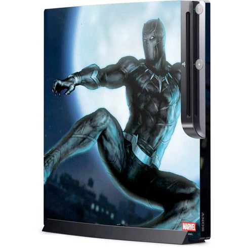 Marvel Black Panther Jumping Through Air Playstation 3 & PS3 Slim Skin