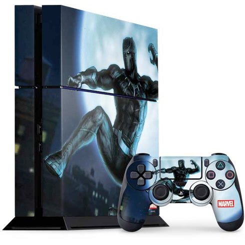 Marvel Black Panther Jumping Through Air PlayStation PS4 Skins
