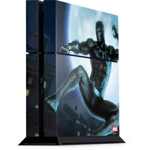 Marvel Black Panther Jumping Through Air PS4 Console Skin