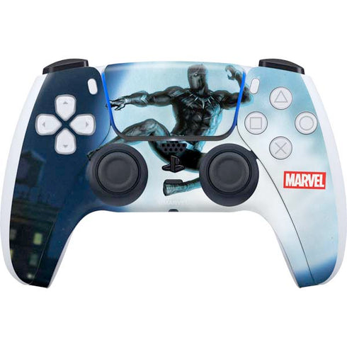 Marvel Black Panther Jumping Through Air PS5 Controller Skin