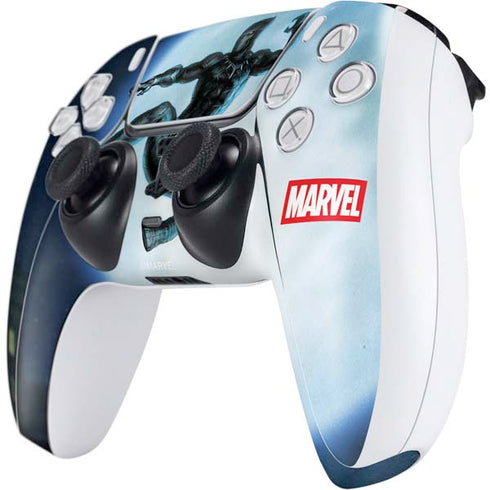Marvel Black Panther Jumping Through Air PS5 Controller Skin