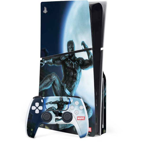 Marvel Black Panther Jumping Through Air PlayStation PS5 Skins