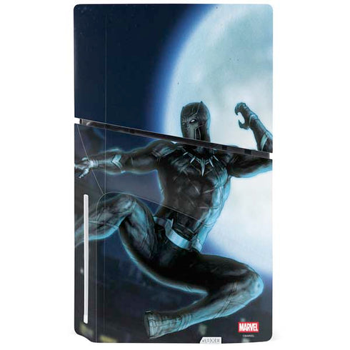 Marvel Black Panther Jumping Through Air PS5 Slim Disk Bundle Skin