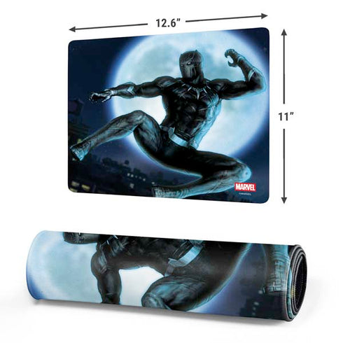 Marvel Black Panther Jumping Through Air Gaming Mouse Pad