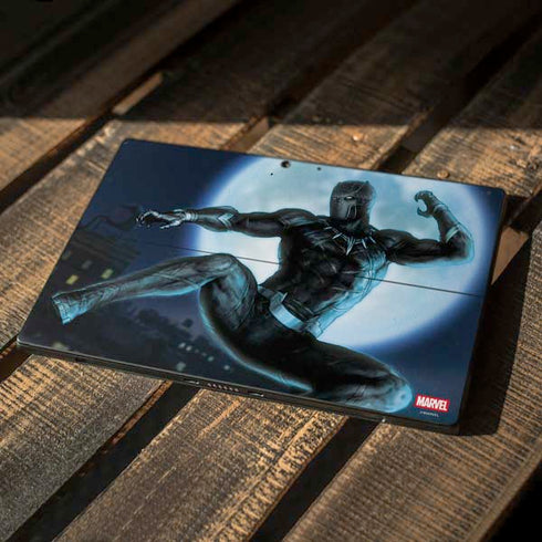 Marvel Black Panther Jumping Through Air Surface Pro 7 Skin