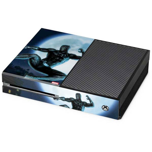 Marvel Black Panther Jumping Through Air Xbox One Console Skin
