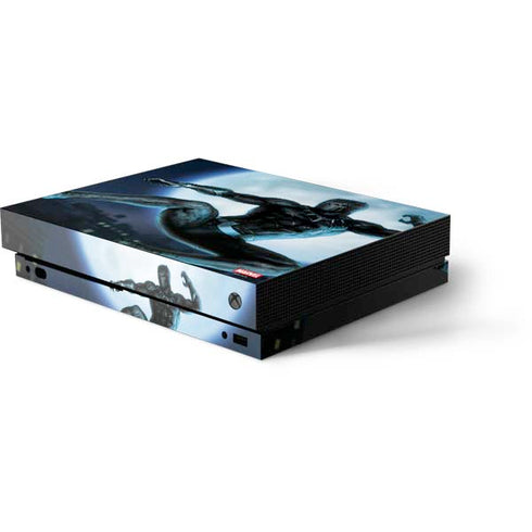 Marvel Black Panther Jumping Through Air Xbox One X Console Skin