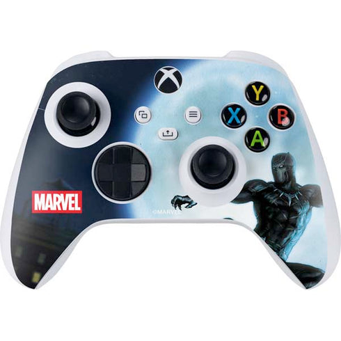 Marvel Black Panther Jumping Through Air Xbox Series S Controller Skin