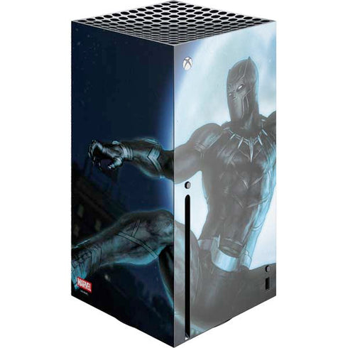 Marvel Black Panther Jumping Through Air Xbox Series X Console Skin