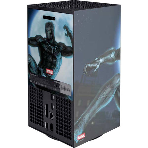 Marvel Black Panther Jumping Through Air Xbox Series X Console Skin