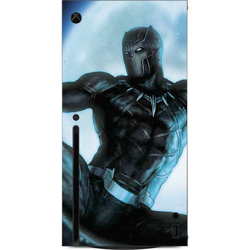 Marvel Black Panther Jumping Through Air Xbox Series X Console Skin