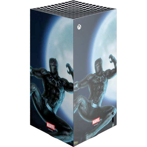 Marvel Black Panther Jumping Through Air XBox Series X Digital Edition Console Skin
