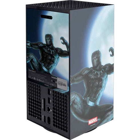 Marvel Black Panther Jumping Through Air XBox Series X Digital Edition Console Skin