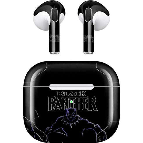 Marvel Black Panther Night Time Watch Apple AirPods (3rd Gen 2021) Skin