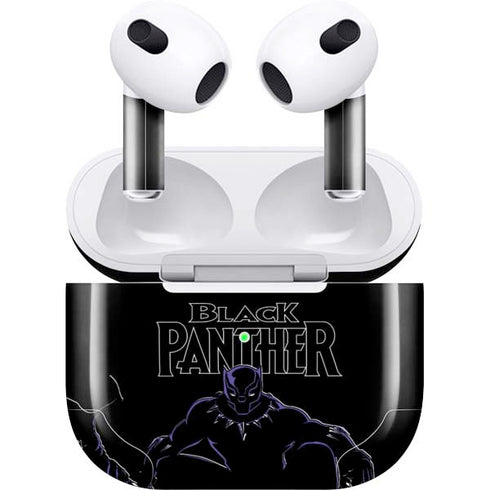Marvel Black Panther Night Time Watch Apple AirPods (3rd Gen 2021) Skin
