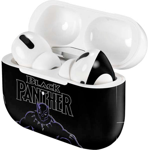 Marvel Black Panther Night Time Watch Apple AirPods Pro Skin