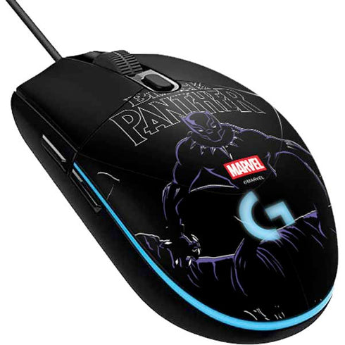 Marvel Black Panther Night Time Watch G203 Prodigy RGB Wired Gaming Mouse Skin
