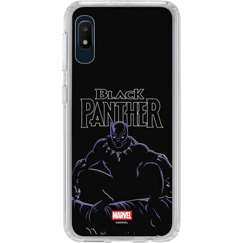 Marvel Black Panther Night Time Watch Galaxy A10e Clear Case