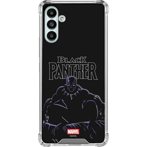Marvel Black Panther Night Time Watch Galaxy A13 5G Clear Case
