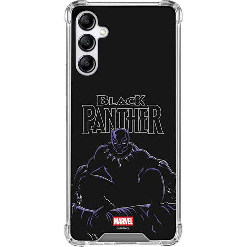 Marvel Black Panther Night Time Watch Galaxy A14 5G Clear Case