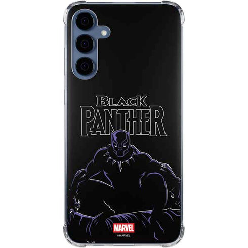 Marvel Black Panther Night Time Watch Galaxy A35 5G Clear Case