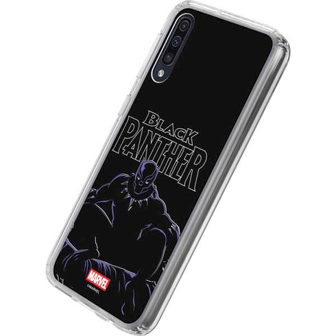 Marvel Black Panther Night Time Watch Galaxy A50 Clear Case