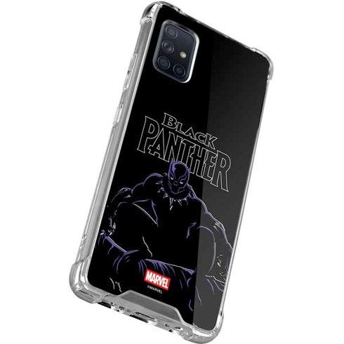 Marvel Black Panther Night Time Watch Galaxy A51 5G Clear Case