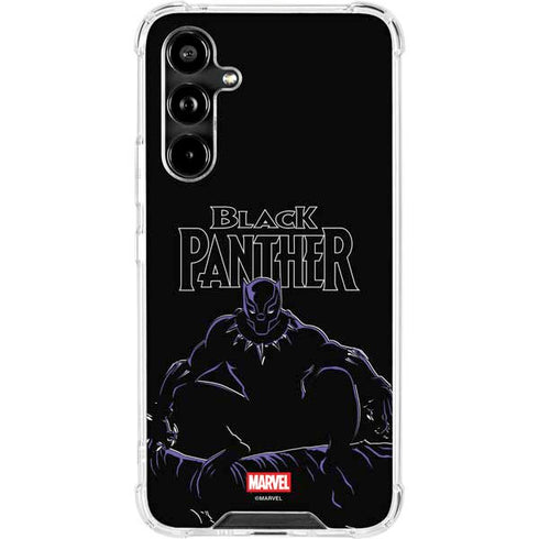 Marvel Black Panther Night Time Watch Galaxy A54 5G Clear Case