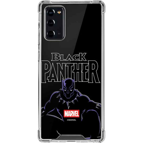 Marvel Black Panther Night Time Watch Galaxy Note20 5G Clear Case