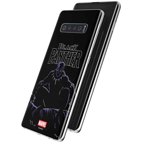 Marvel Black Panther Night Time Watch Galaxy S10 Plus Skin