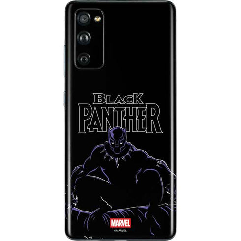 Marvel Black Panther Night Time Watch Galaxy S20 Fan Edition Skin