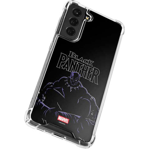 Marvel Black Panther Night Time Watch Galaxy S21 FE Clear Case