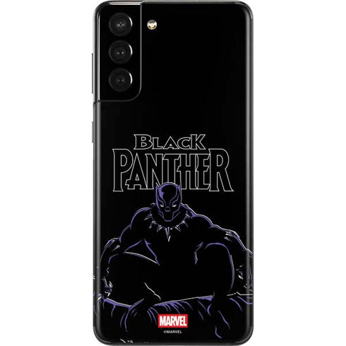 Marvel Black Panther Night Time Watch Galaxy S21 Plus 5G Skin