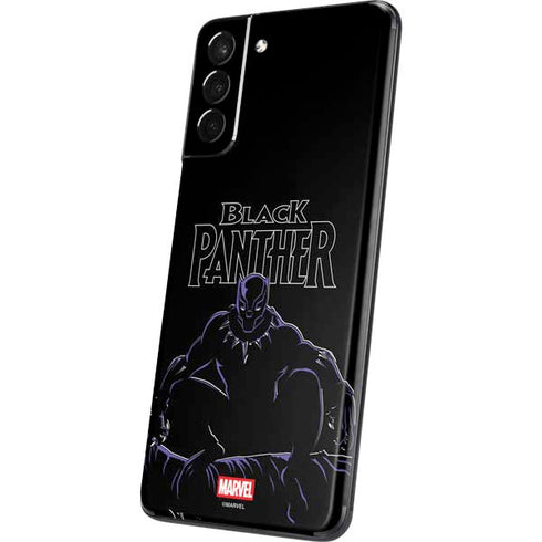 Marvel Black Panther Night Time Watch Galaxy S21 Plus 5G Skin
