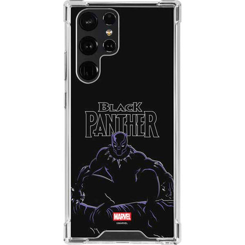 Marvel Black Panther Night Time Watch Galaxy S22 Ultra Clear Case